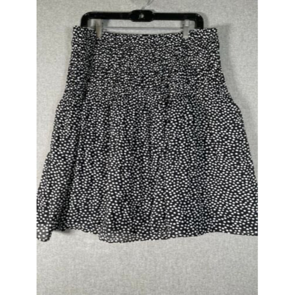 Allison Taylor Women Black Skirt SZ XL Knee Length Flowy Stretch - Picture 7 of 8